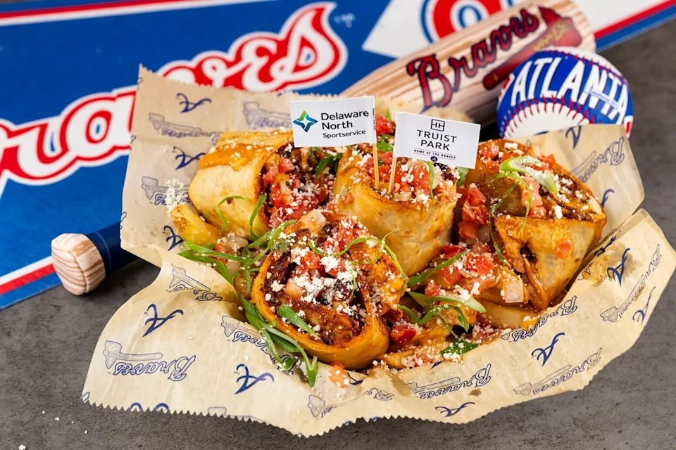 Blooperito (Sections 215, 239): Deep-fried burrito with chipotle-spiced beef, cotija cheese, fresh pico de gallo and a signature, house-made sauce.