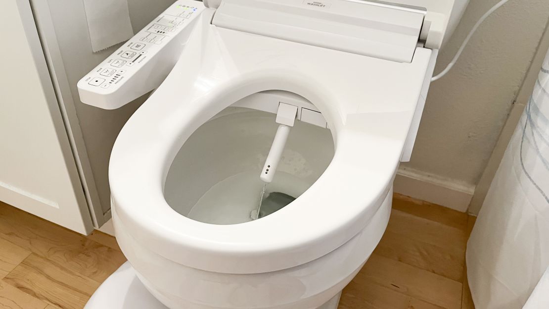 Toto Washlet C2 Bidet Seat with nozzle extended