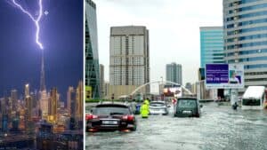 World’s tallest building hit by lightning as Dubai suffers flooding after heavy storms | World News – Breaking News, Latest Updates
