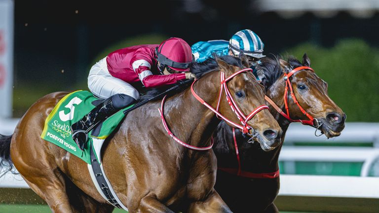 Forever Young won the Saudi Cup at the expense of Romantic Warrior (Cal Sport Media via AP Images)