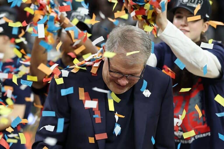 Leave the nets … for now. UConn, as always, plans for bigger Final Four celebrations | Latest Sports News