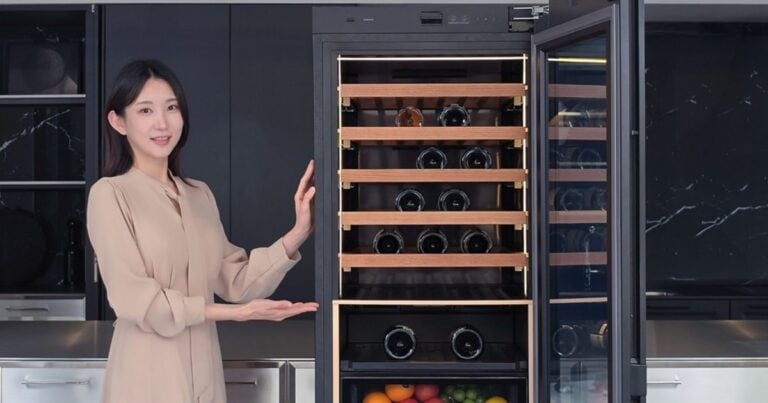 Samsung made a booze fridge with an AI eye to take care of your fancy wine – Latest Technology News & Trends