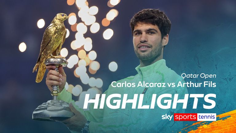 Highlights of the semi-final between Carlos Alcaraz and Andrey Rublev at the Qatar Open.