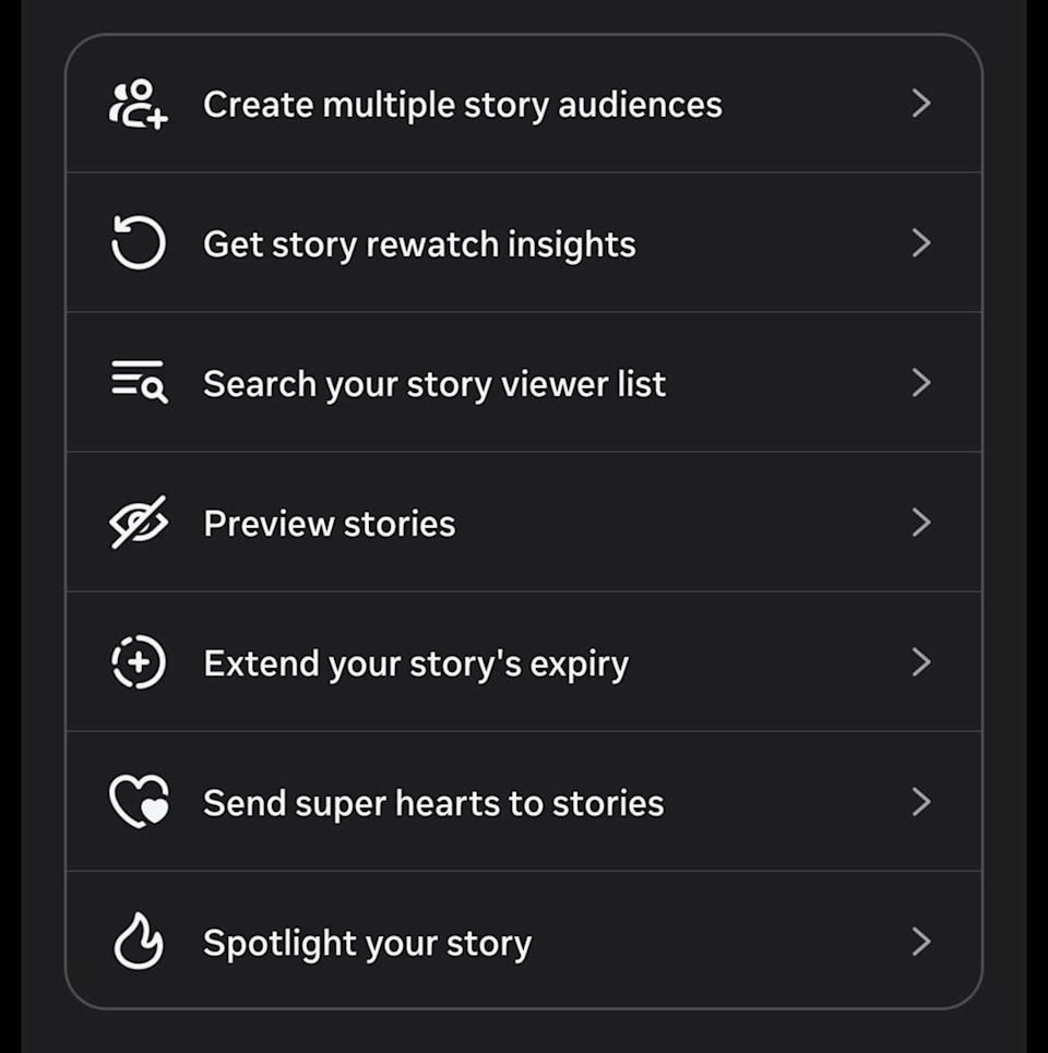 A list of features that come with Instagram Plus subscriptions.