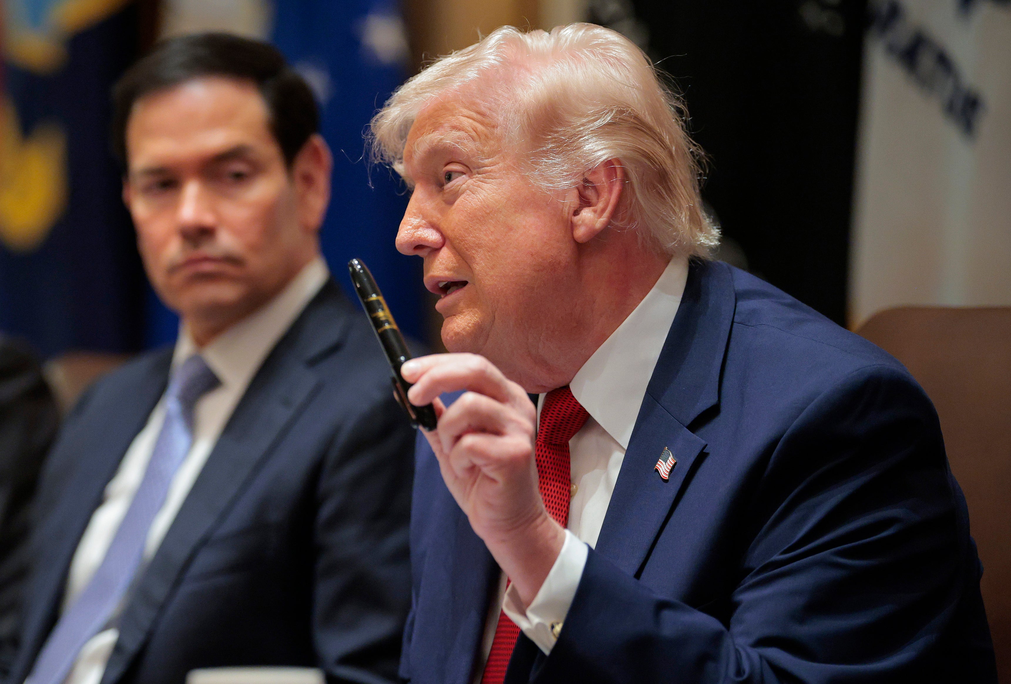 President Donald Trump described a phone call with the 'head of Sharpie,' but the company that makes the markers reportedly rejected his description of events