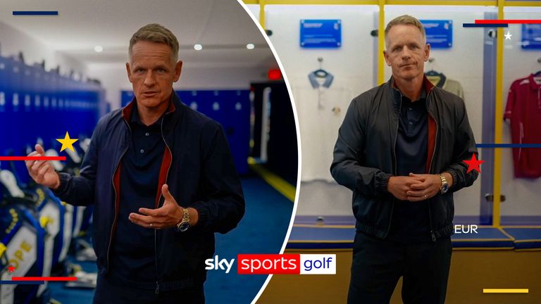 Luke Donald Ryder Cup locker room tour