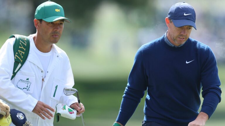 The Masters: Rory McIlroy shares early lead in title defence as Bryson DeChambeau makes nightmare start at Augusta National | Golf News | Latest Sports News