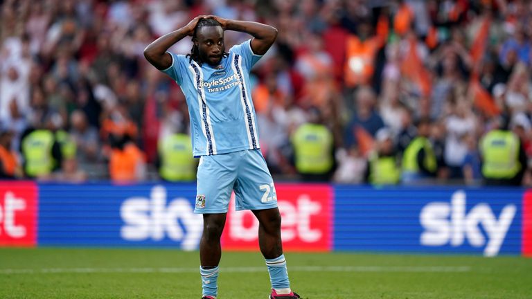 Coventry City have condemned messages of racist abuse sent to Fankaty Dabo