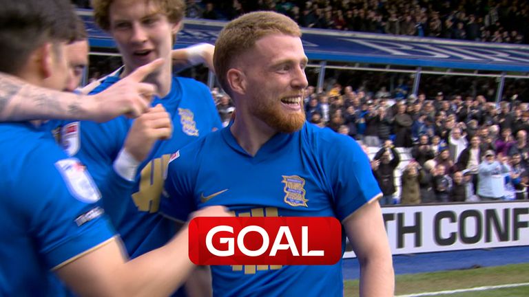 Carlos Vicente header at the post gives Birmingham City the leader over Wrexham after some poor defending from the away side. 