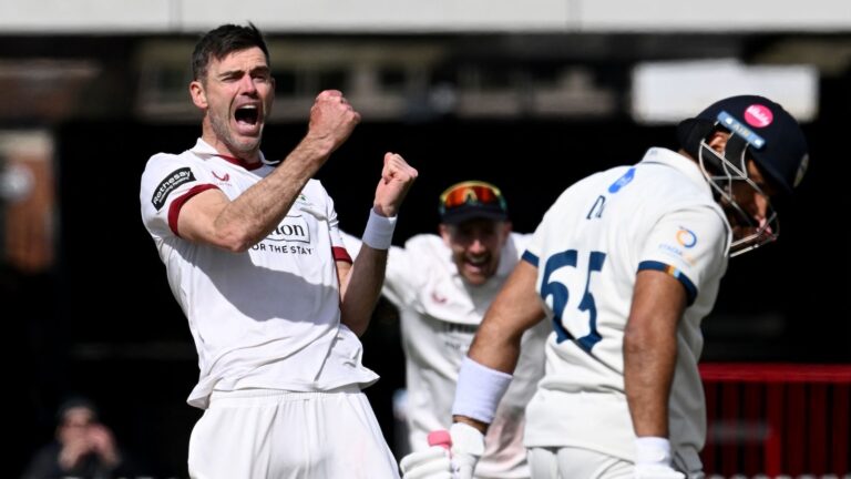 County Championship: Vintage James Anderson display inspires Lancashire victory over Derbyshire | Cricket News | Latest Sports News