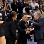 ‘Frustrated’ Auriemma gets into heated sideline spat with Staley after loss | Latest Sports News