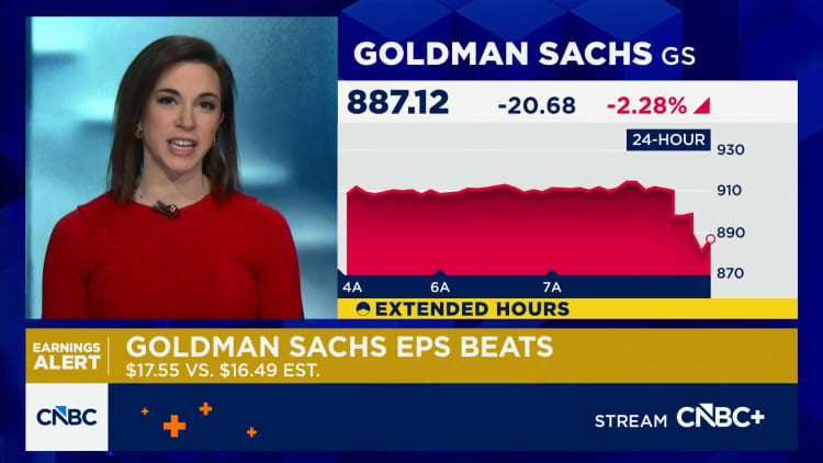 Goldman Sachs reports better-than-expected investment banking