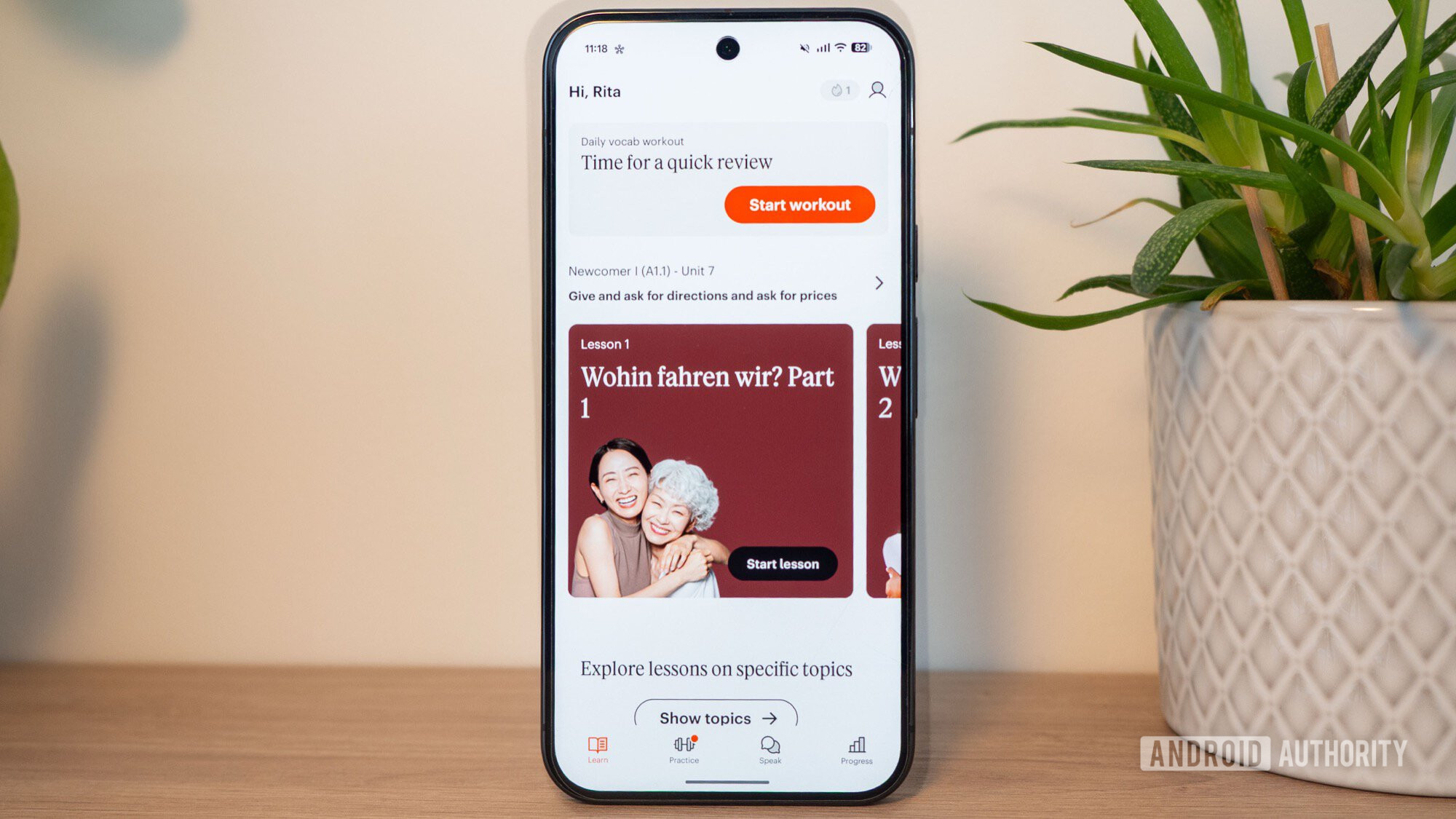 babbel language learning home screen 2