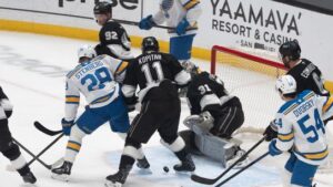 Kings beat Blues in OT, take Wild Card spot lead | Latest Sports News