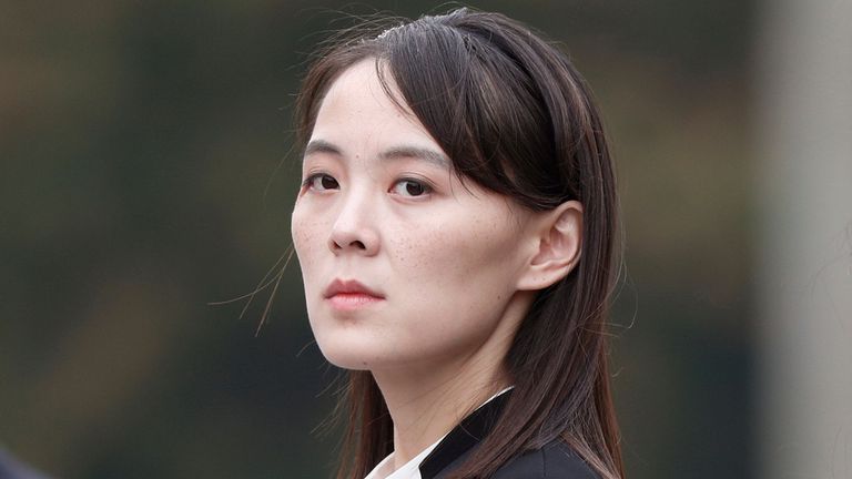  Kim Jong Un's sister, Kim Yo Jong. Pic: AP