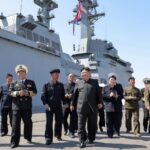 North Korean leader supervises missile tests from his naval destroyer-Breaking News, Latest Updates