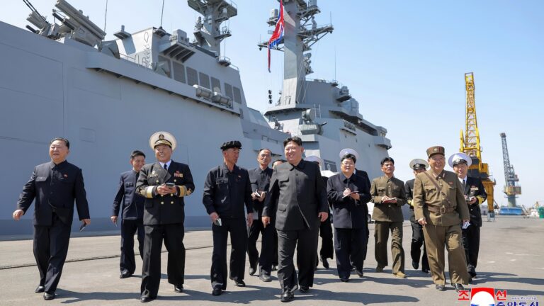 North Korean leader supervises missile tests from his naval destroyer-Breaking News, Latest Updates