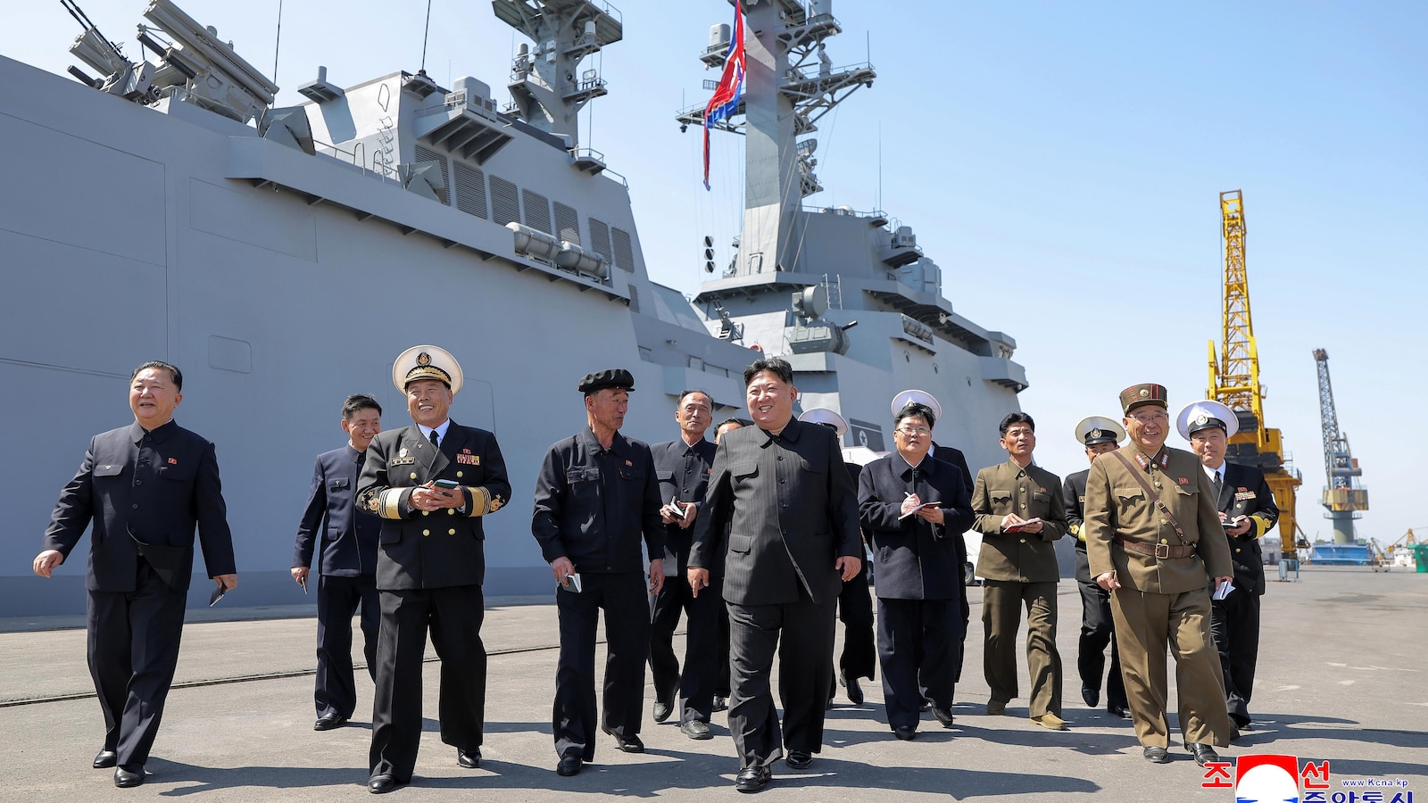 North Korean leader supervises missile tests from his naval destroyer-Breaking News, Latest Updates