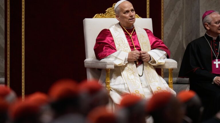 Pope Leo demands political leaders negotiate peace in Iran war : NPR-Breaking News, Latest Updates