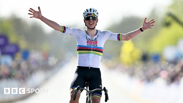 Tadej Pogacar: World champion equals record with third Tour of Flanders win | Latest Sports News