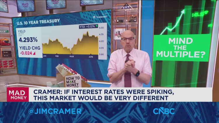 The Fed will most likely 'asterisk' inflation from tariffs and the war as one-offs, says Jim Cramer